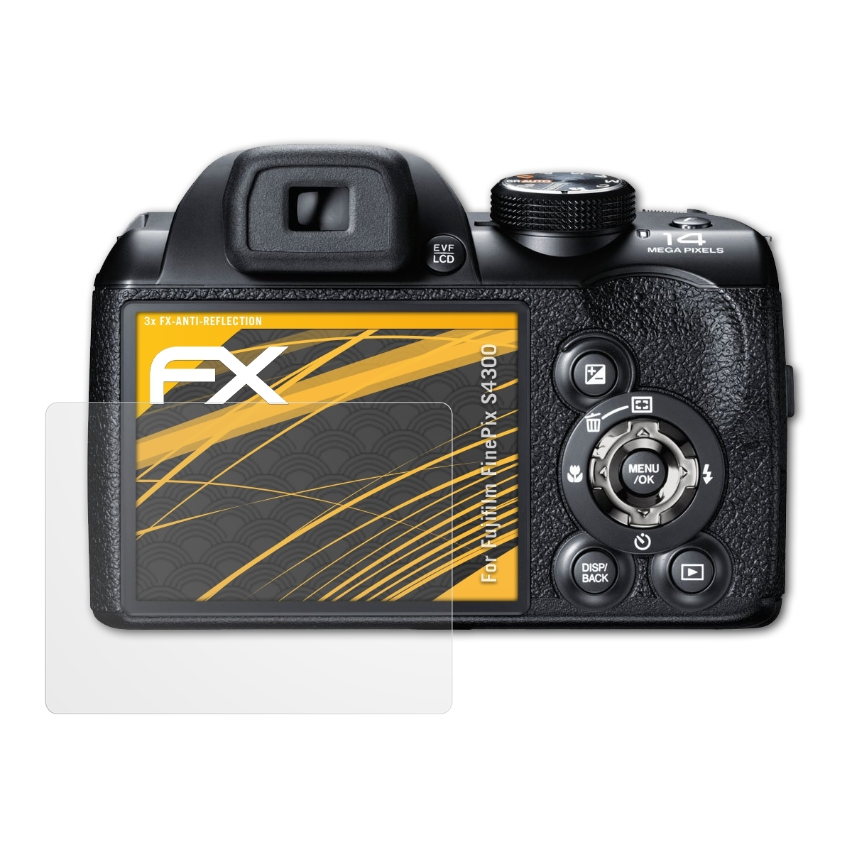 ATFOLIX 3x FX-Antireflex Displayschutz(für FinePix S4300) Fujifilm