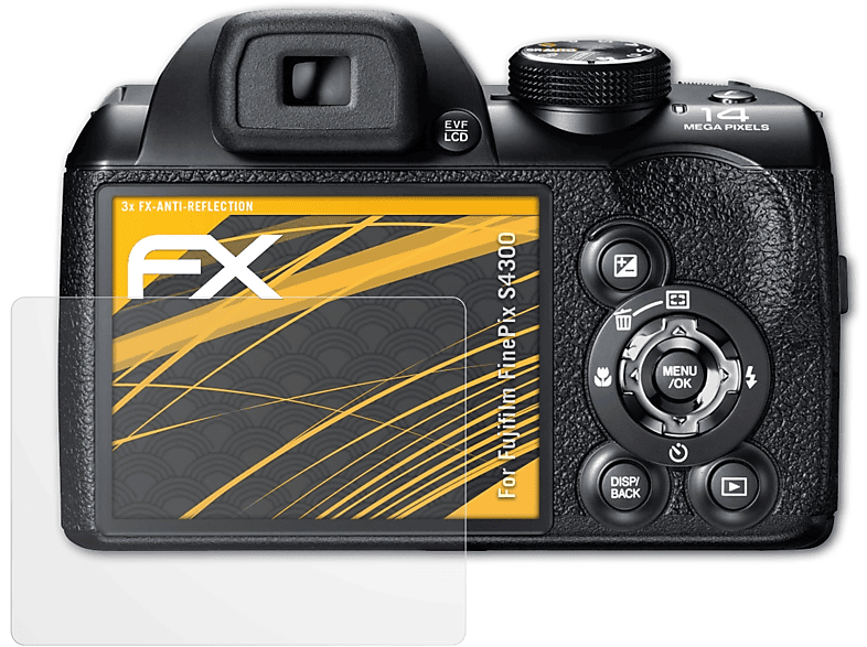 ATFOLIX 3x FX-Antireflex Displayschutz(für Fujifilm FinePix S4300)