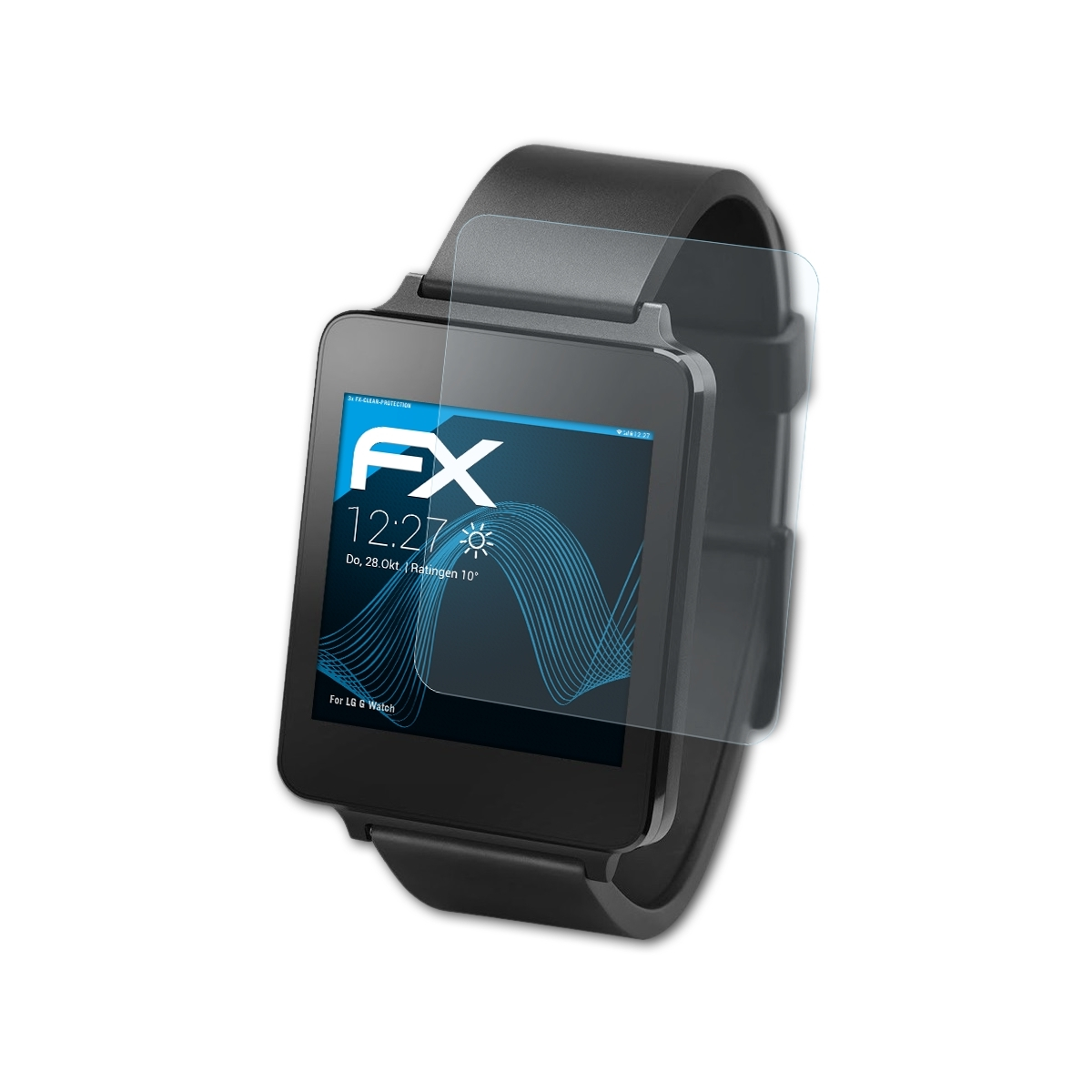 ATFOLIX 3x FX-Clear Displayschutz(für LG Watch) G
