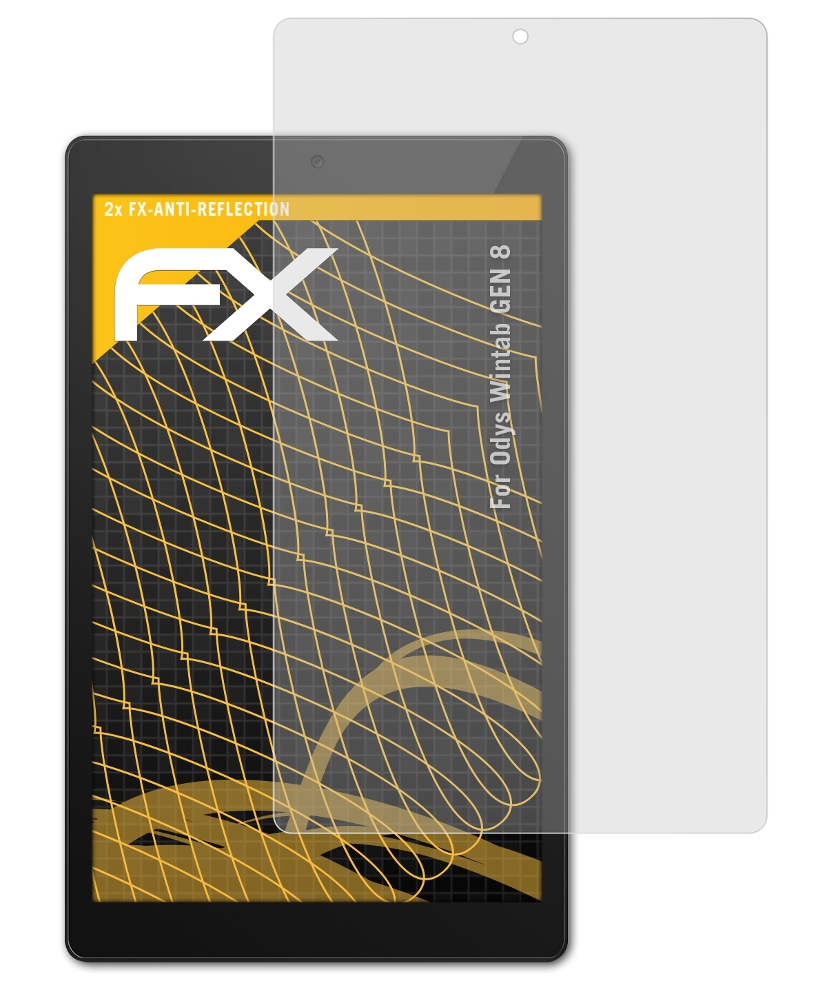 ATFOLIX 2x FX-Antireflex Displayschutz(für Odys GEN 8) Wintab