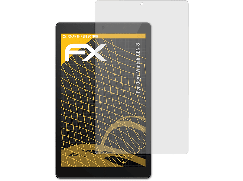 2x Displayschutz(für Odys ATFOLIX 8) GEN Wintab FX-Antireflex