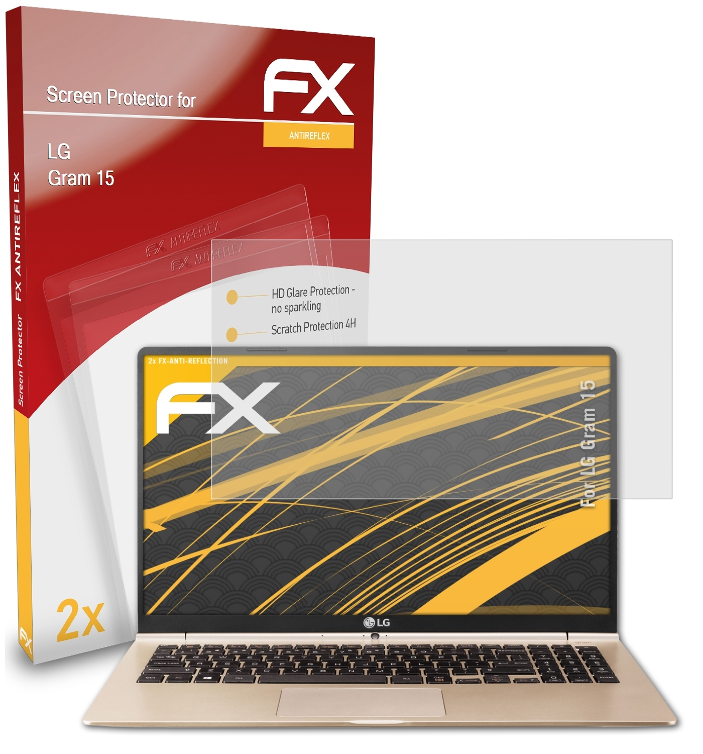 ATFOLIX 2x LG Gram 15 (15Z960)) Displayschutz(für FX-Antireflex