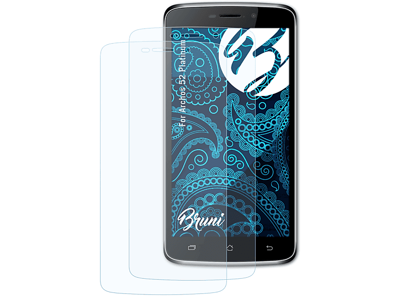 Archos BRUNI 52 Platinum) Basics-Clear Schutzfolie(für 2x