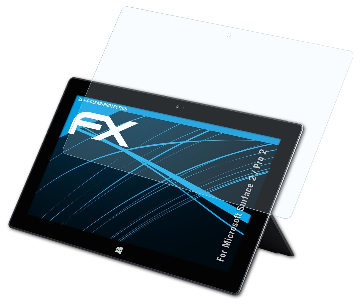 ATFOLIX 2x FX-Clear 2) 2 Displayschutz(für / Surface Pro Microsoft