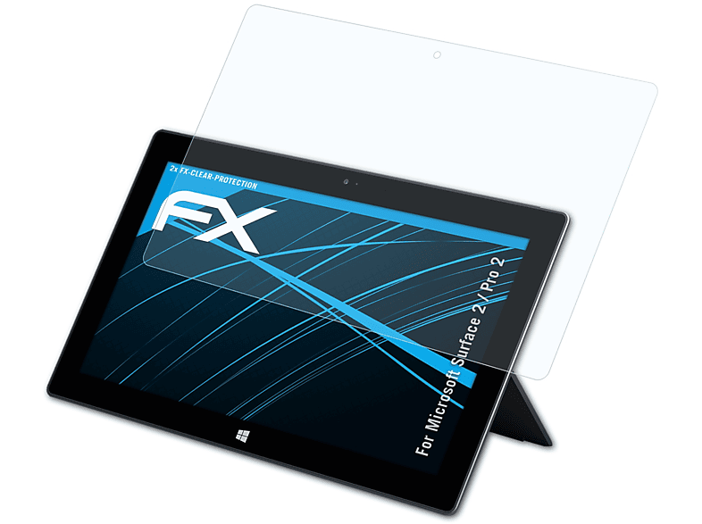 ATFOLIX 2x FX-Clear Displayschutz(für Microsoft Surface 2 / Pro 2)