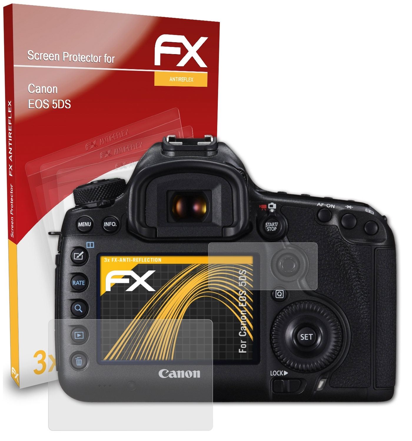 ATFOLIX 3x FX-Antireflex Displayschutz(für Canon EOS 5DS)