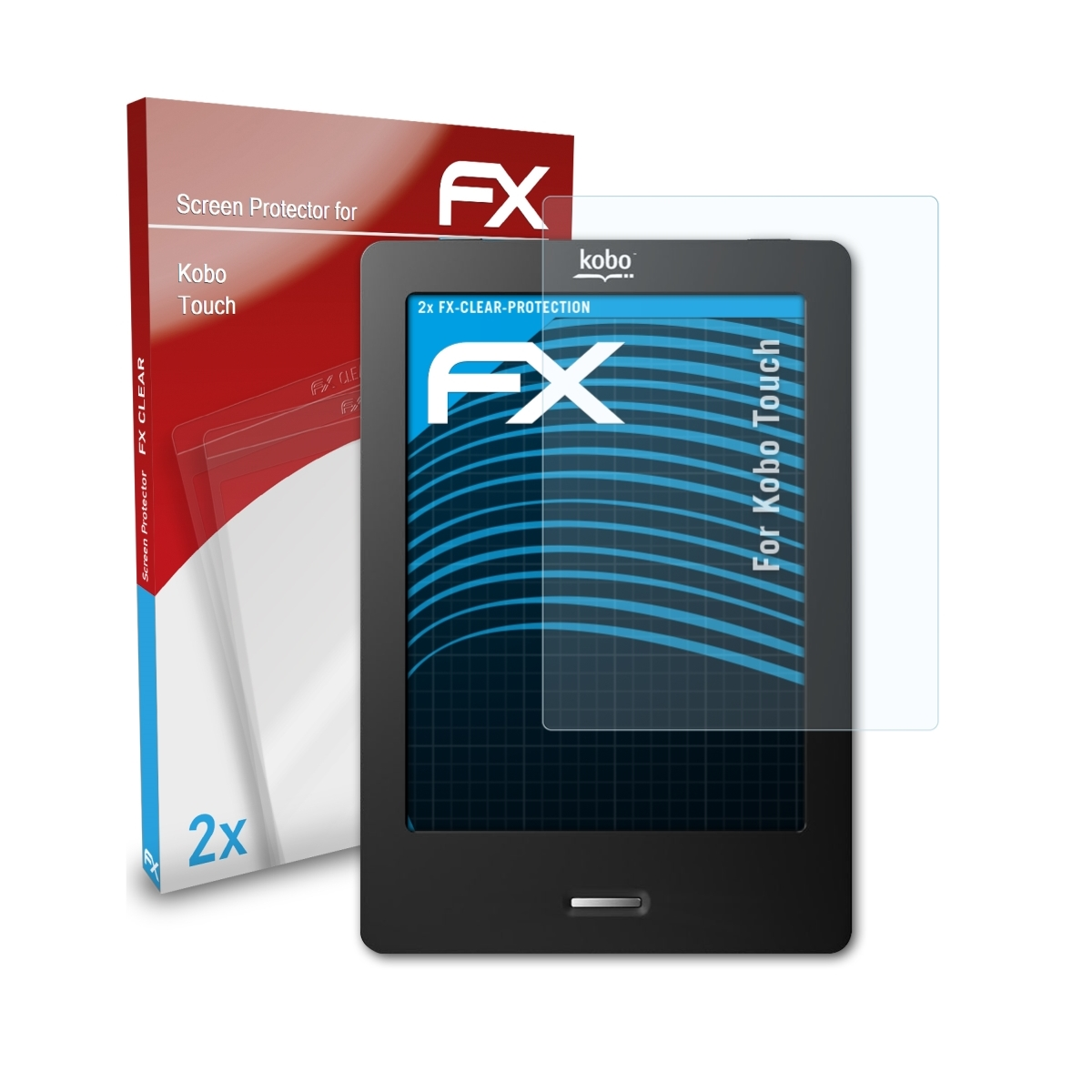 ATFOLIX 2x FX-Clear Displayschutz(für Kobo Touch)