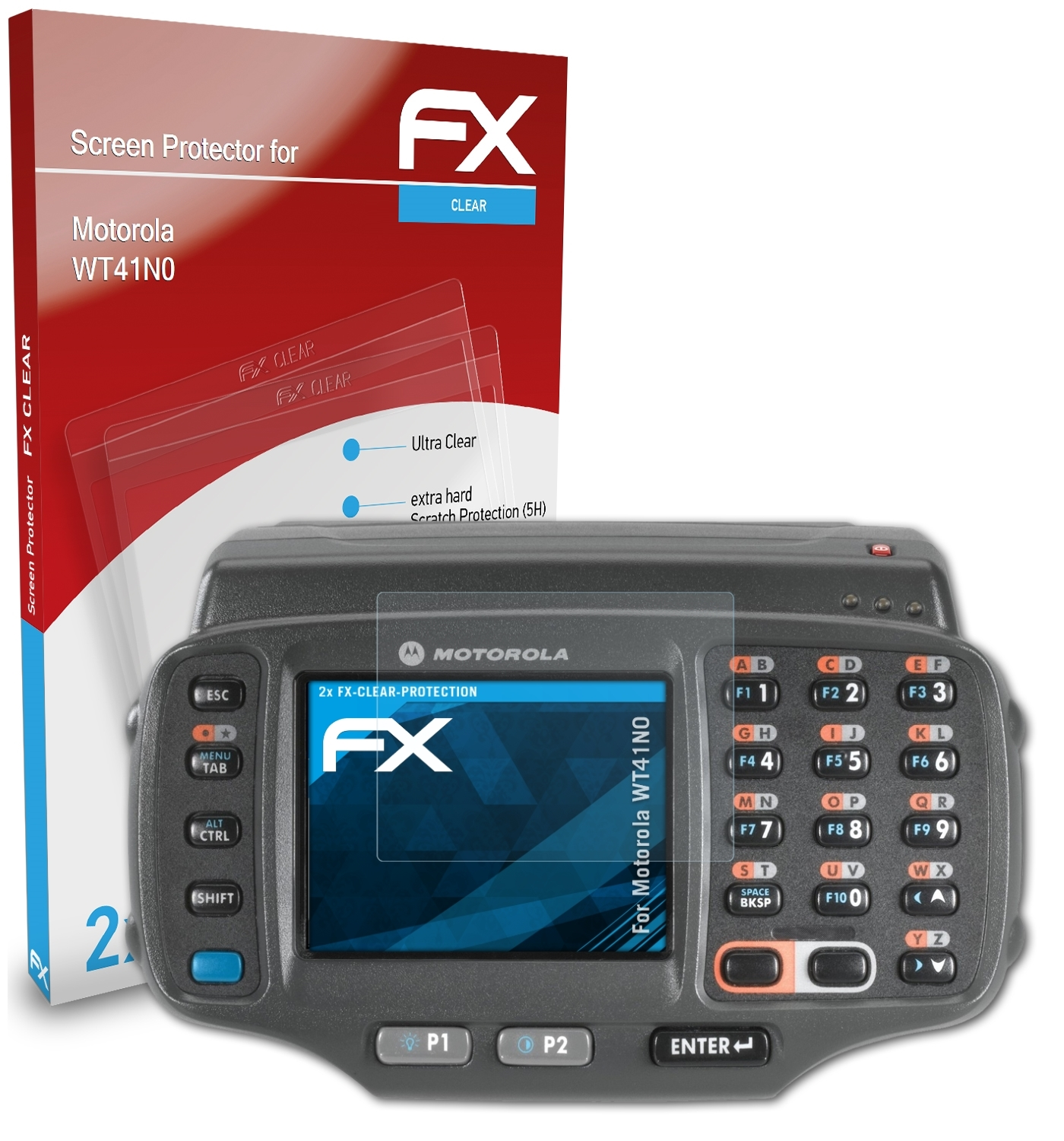 ATFOLIX 2x FX-Clear Displayschutz(für Motorola WT41N0)