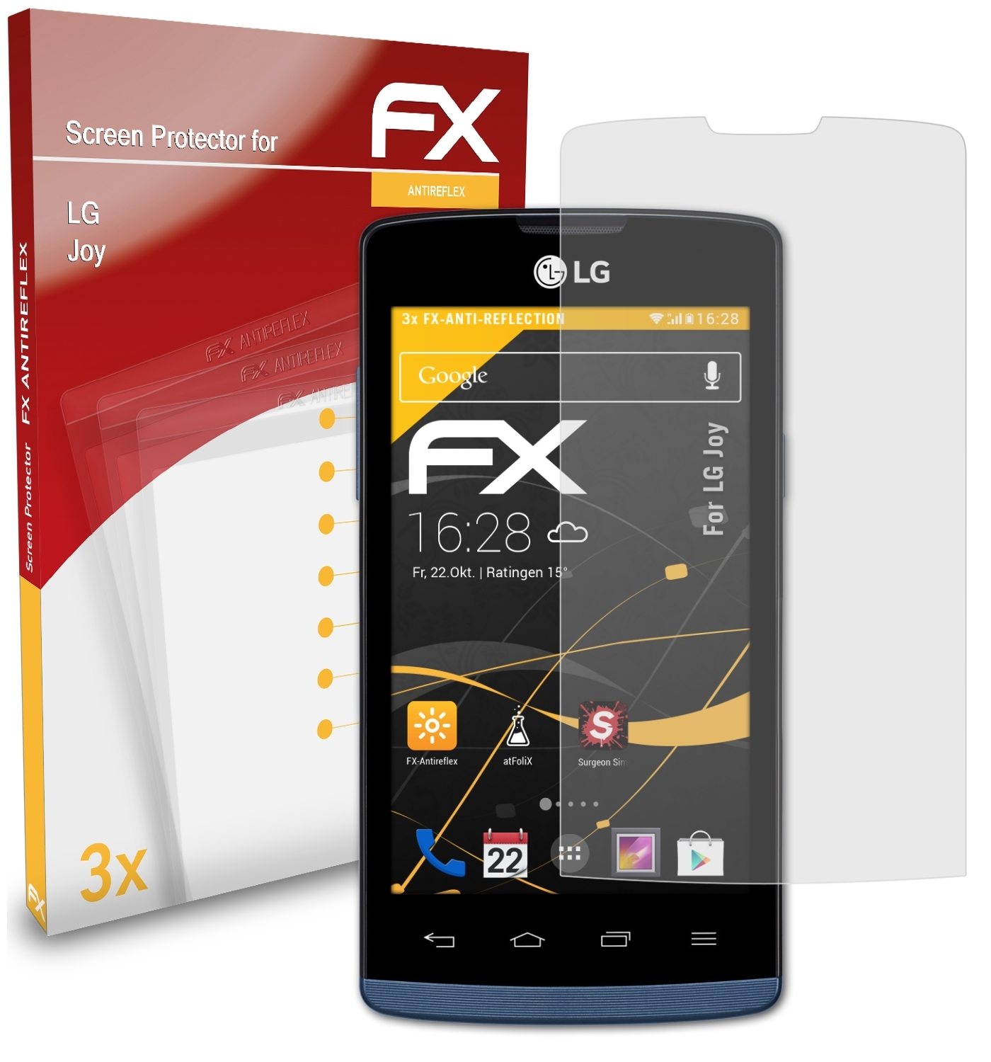 Joy) 3x LG Displayschutz(für FX-Antireflex ATFOLIX