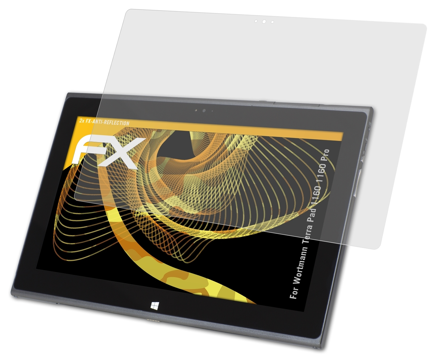 ATFOLIX 2x FX-Antireflex Displayschutz(für Wortmann Terra Pad 1160 (1160 Pro))
