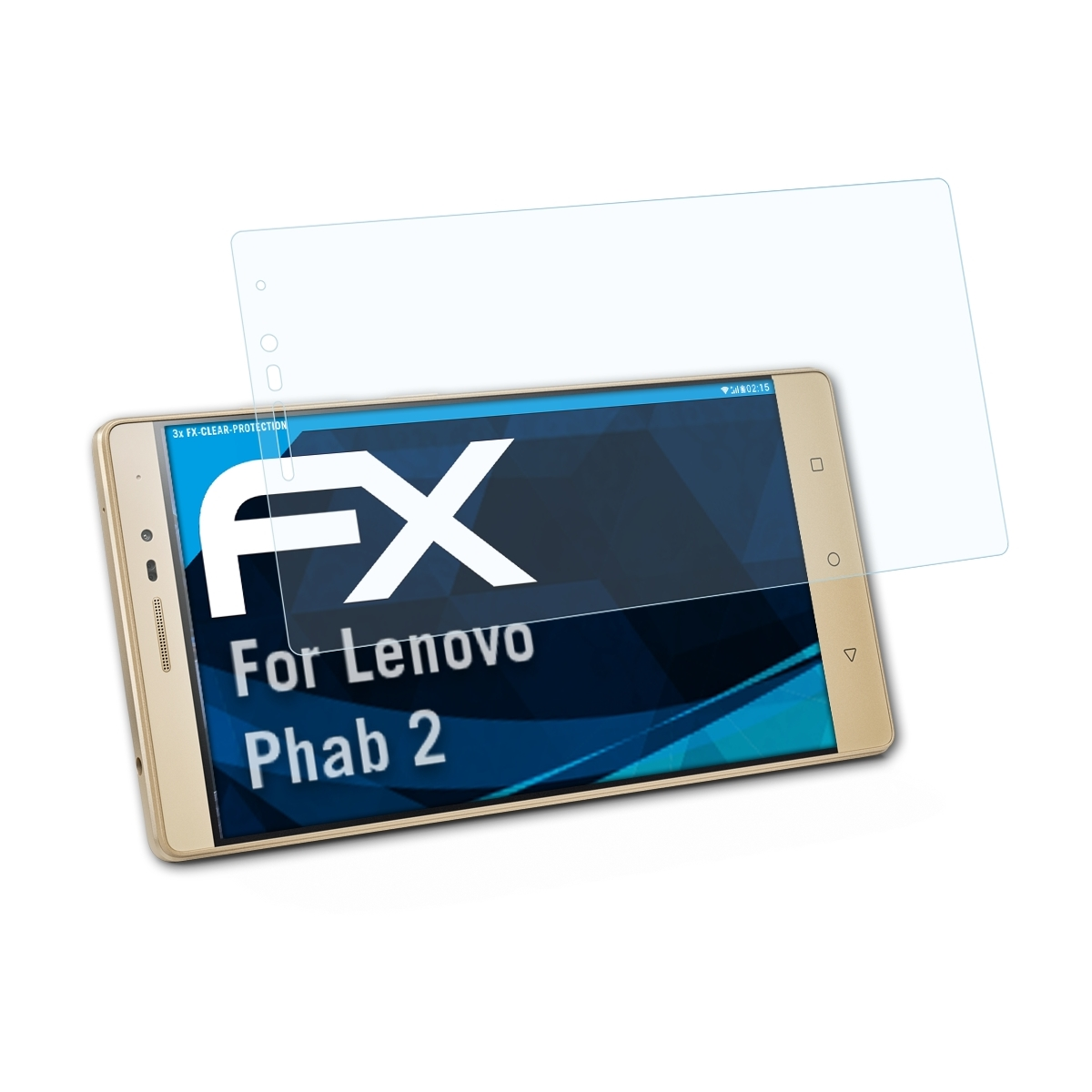 ATFOLIX 3x FX-Clear Phab 2) Lenovo Displayschutz(für