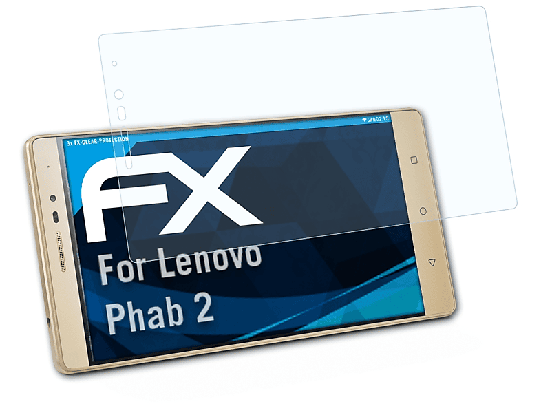 FX-Clear 2) Displayschutz(für 3x ATFOLIX Lenovo Phab