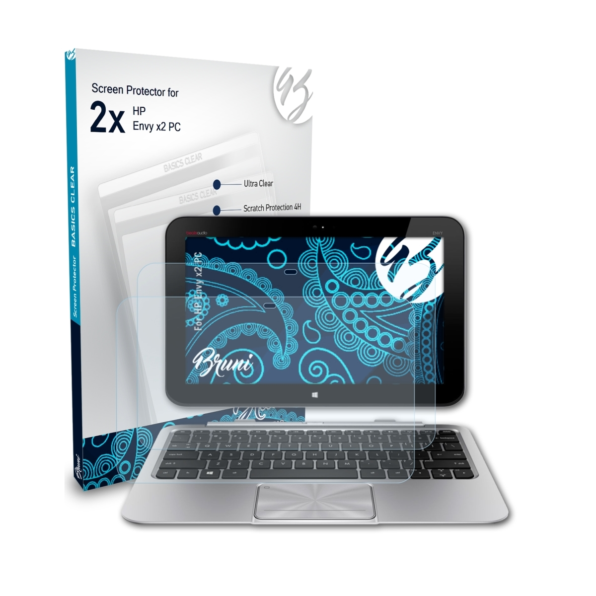 HP x2 2x Envy Schutzfolie(für Basics-Clear PC) BRUNI