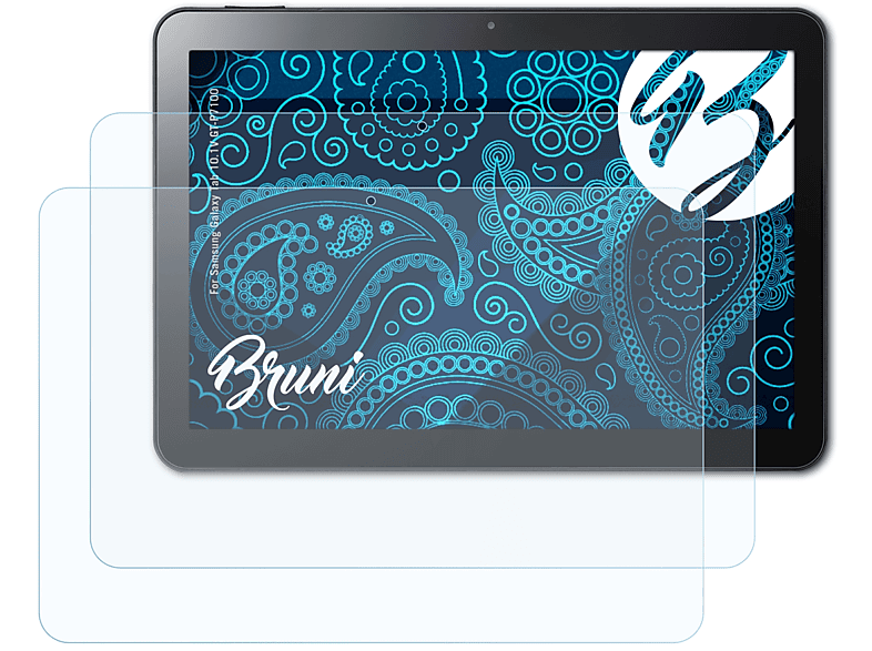 BRUNI 2x Basics-Clear Schutzfolie(für Samsung Galaxy Tab 10.1V (GT-P7100))