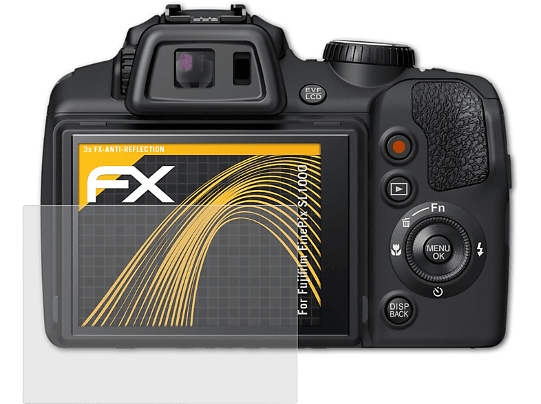 ATFOLIX Displayschutz(für Fujifilm SL1000) FinePix FX-Antireflex 3x