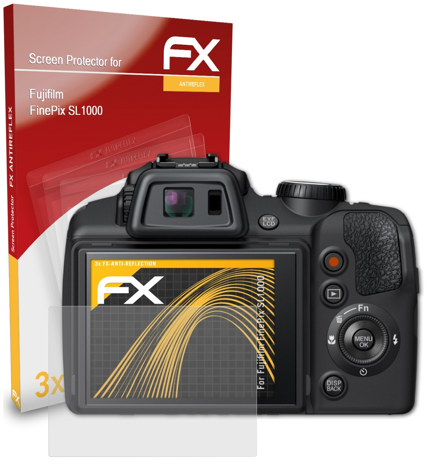 FinePix FX-Antireflex ATFOLIX Displayschutz(für 3x SL1000) Fujifilm