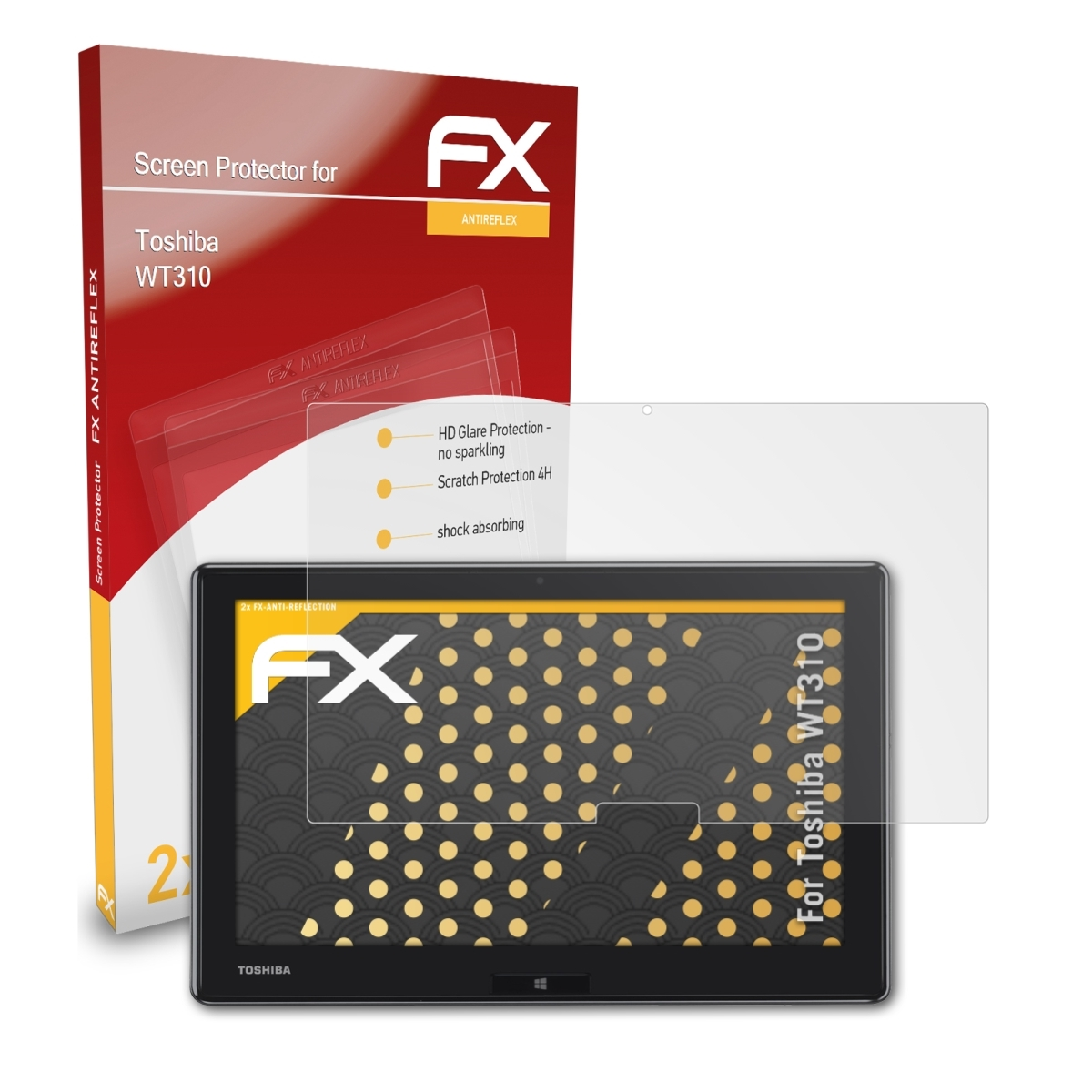 FX-Antireflex WT310) Displayschutz(für ATFOLIX Toshiba 2x