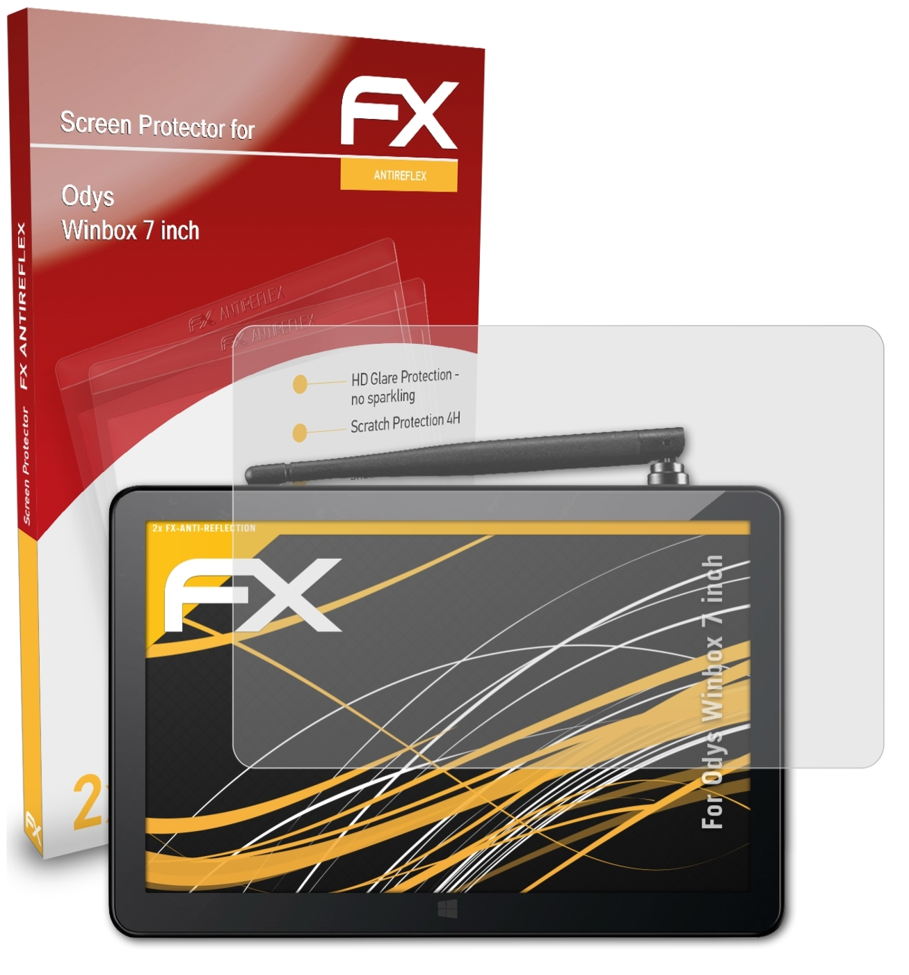 ATFOLIX 2x FX-Antireflex Displayschutz(für Odys (7 Winbox inch))