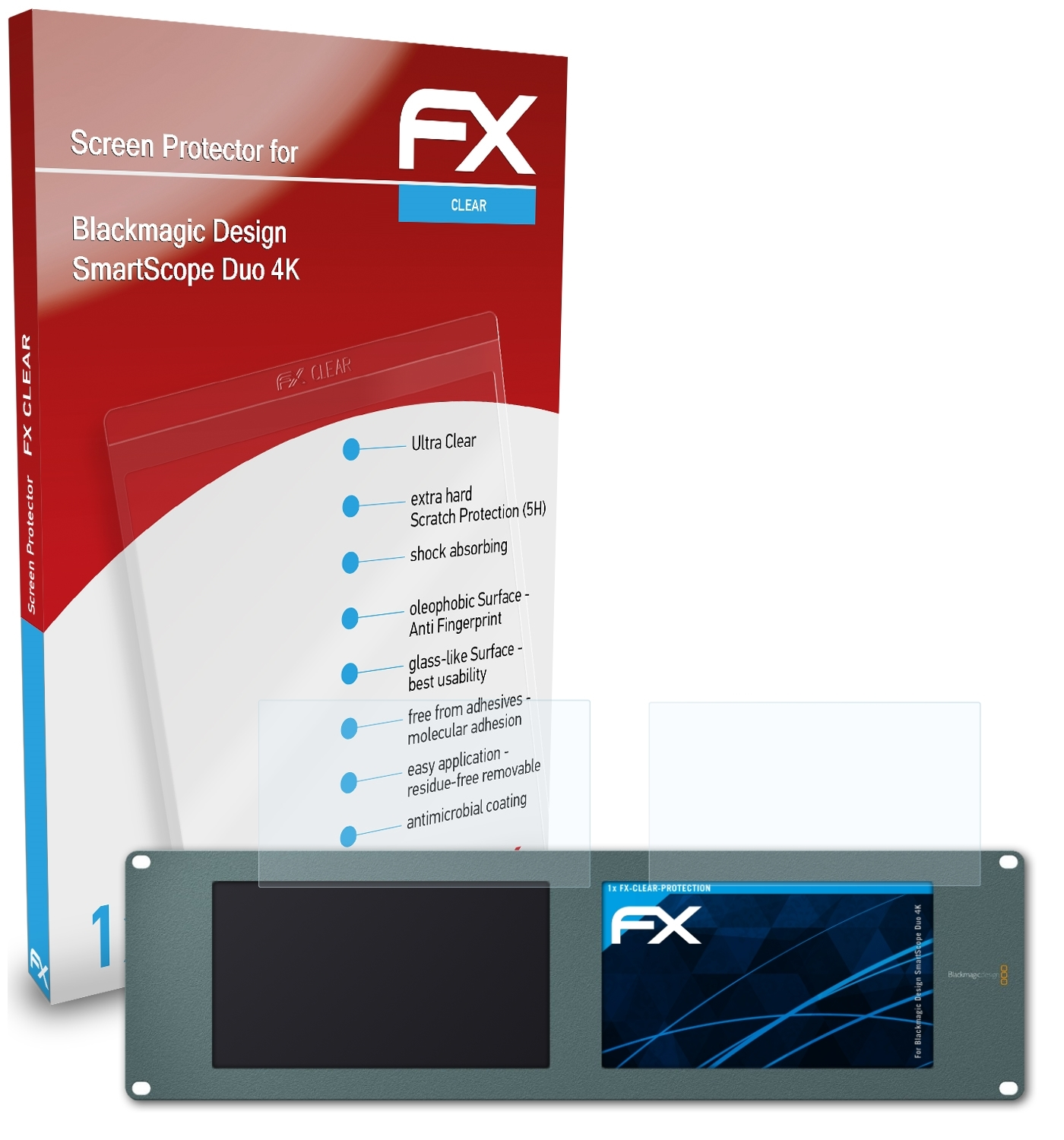 ATFOLIX FX-Clear Displayschutz(für SmartScope 4K) Design Blackmagic Duo