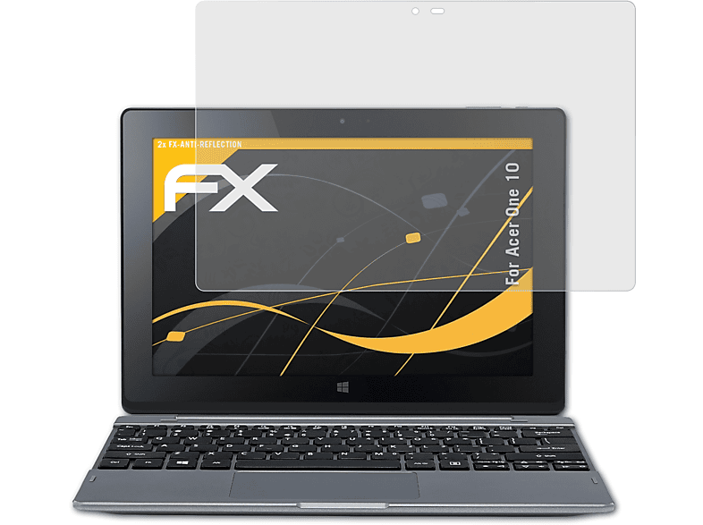 Displayschutz(für ATFOLIX Acer 10) 2x FX-Antireflex One