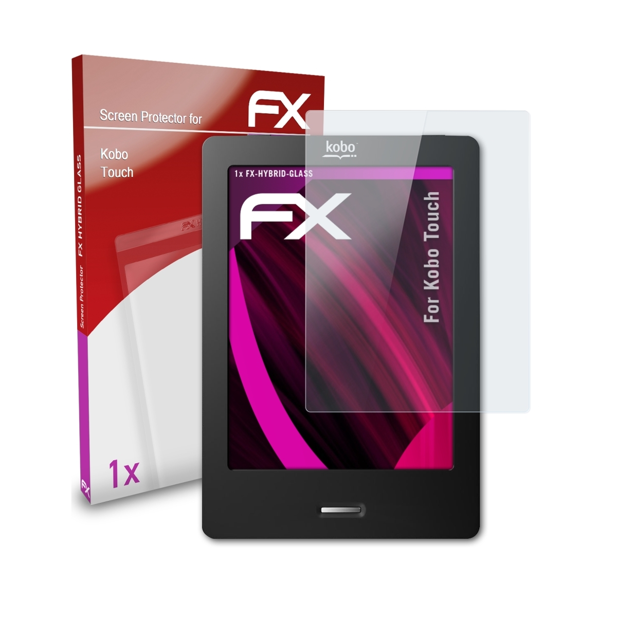 FX-Hybrid-Glass ATFOLIX Schutzglas(für Kobo Touch)