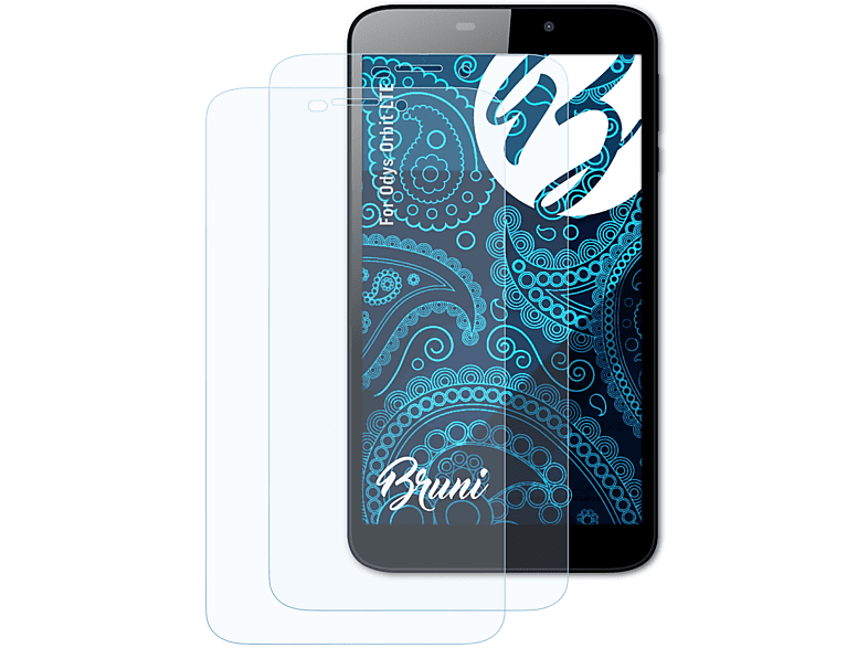 BRUNI 2x Basics-Clear Schutzfolie(für Odys Orbit LTE)