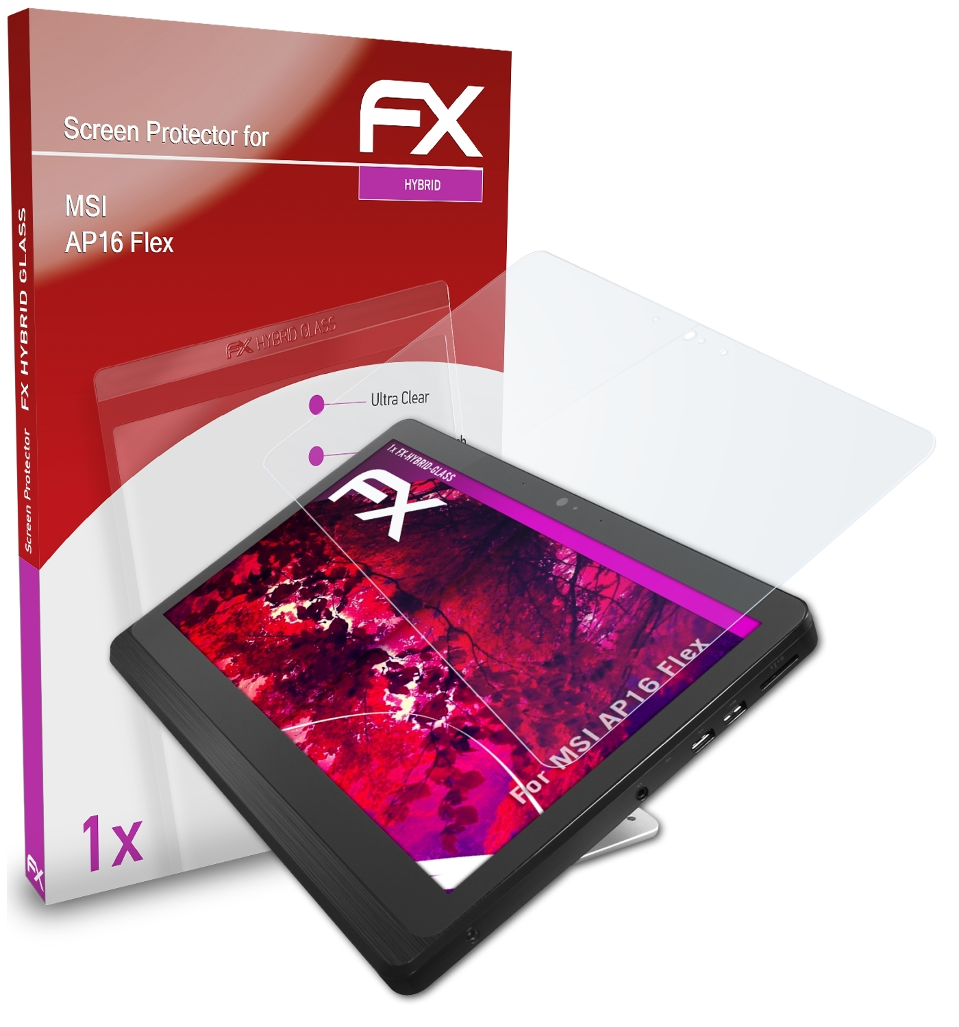 ATFOLIX FX-Hybrid-Glass Schutzglas(für MSI AP16 Flex)