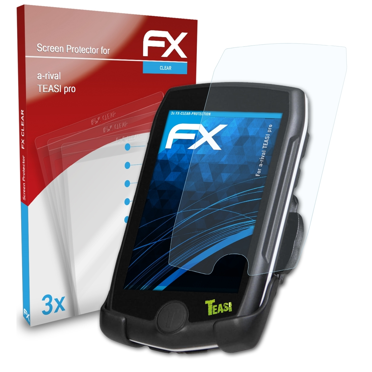 3x a-rival Displayschutz(für pro) TEASI FX-Clear ATFOLIX