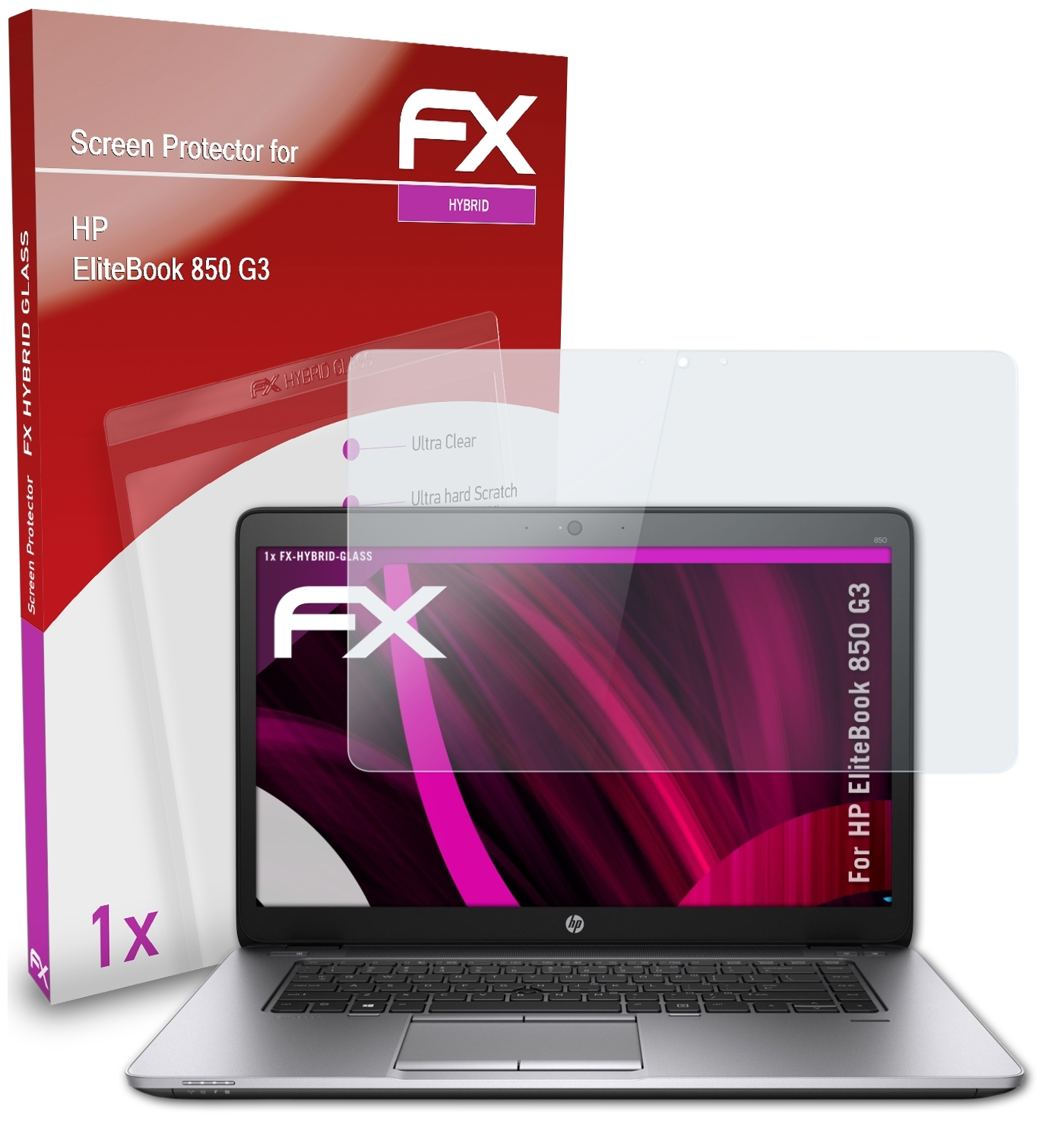 ATFOLIX FX-Hybrid-Glass Schutzglas(für HP EliteBook G3) 850