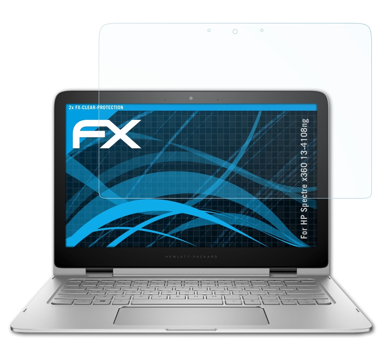 ATFOLIX 2x HP Displayschutz(für Spectre x360 FX-Clear 13-4108ng)