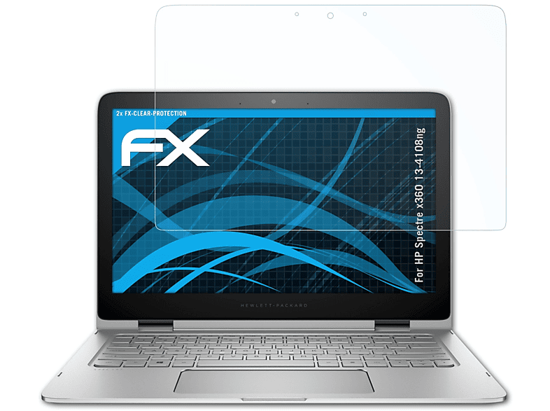 2x ATFOLIX FX-Clear Displayschutz(für HP 13-4108ng) x360 Spectre