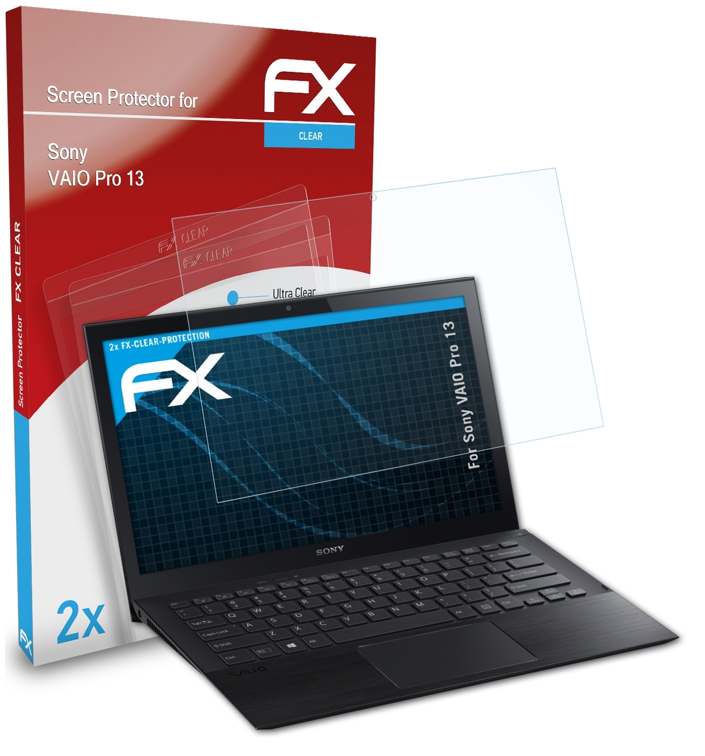 2x Sony FX-Clear ATFOLIX VAIO 13) Pro Displayschutz(für