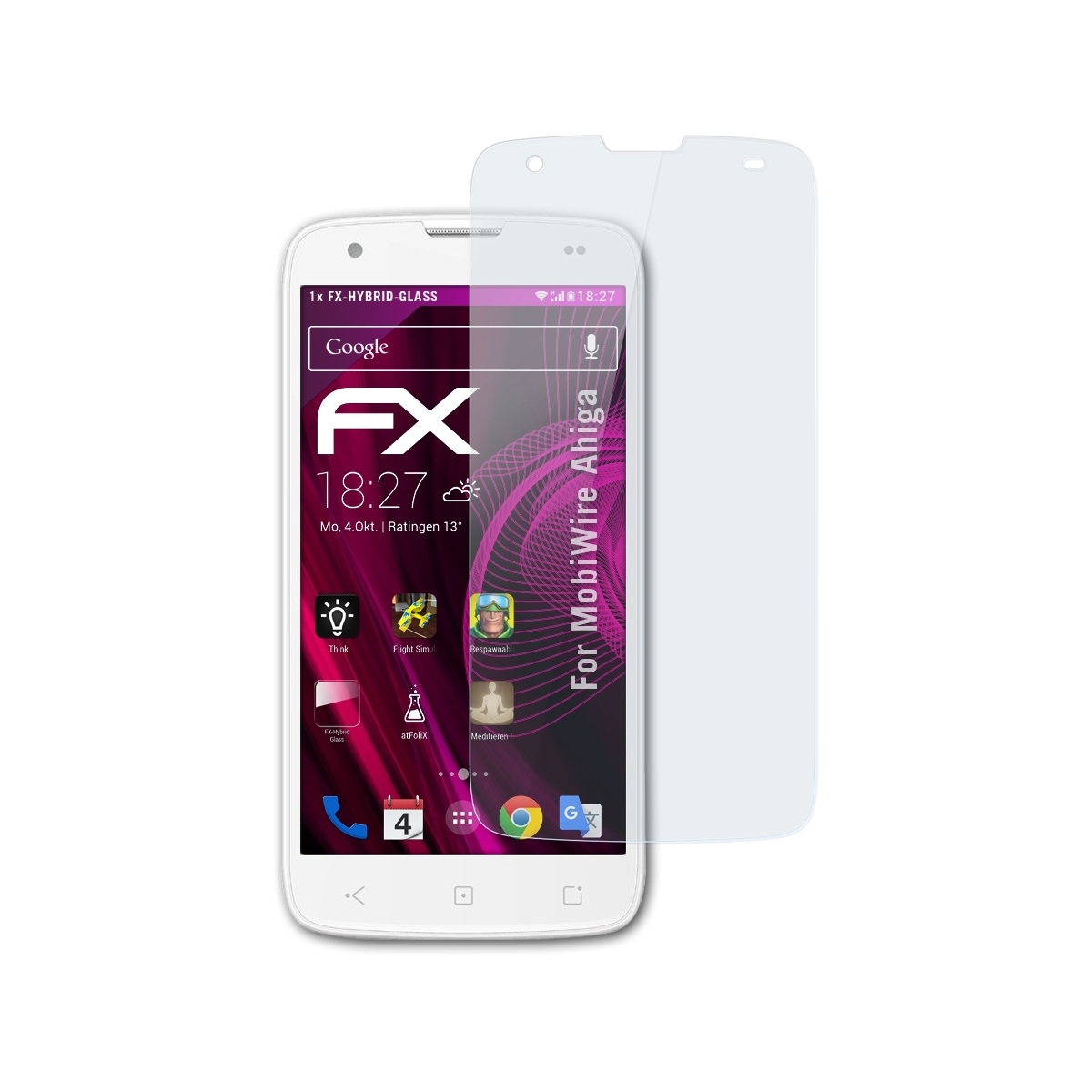 FX-Hybrid-Glass Schutzglas(für MobiWire Ahiga) ATFOLIX