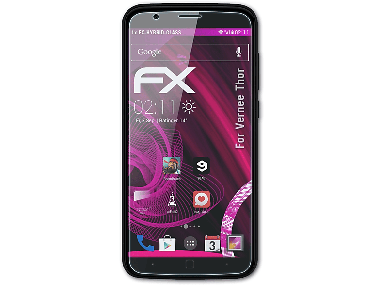 ATFOLIX FX-Hybrid-Glass Schutzglas(für Vernee Thor) | Displayschutzfolien & Gläser