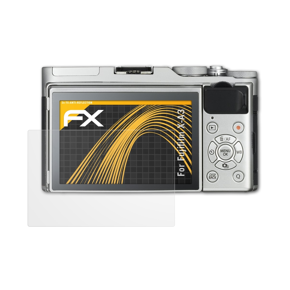 FX-Antireflex ATFOLIX 3x Displayschutz(für Fujifilm X-A3)
