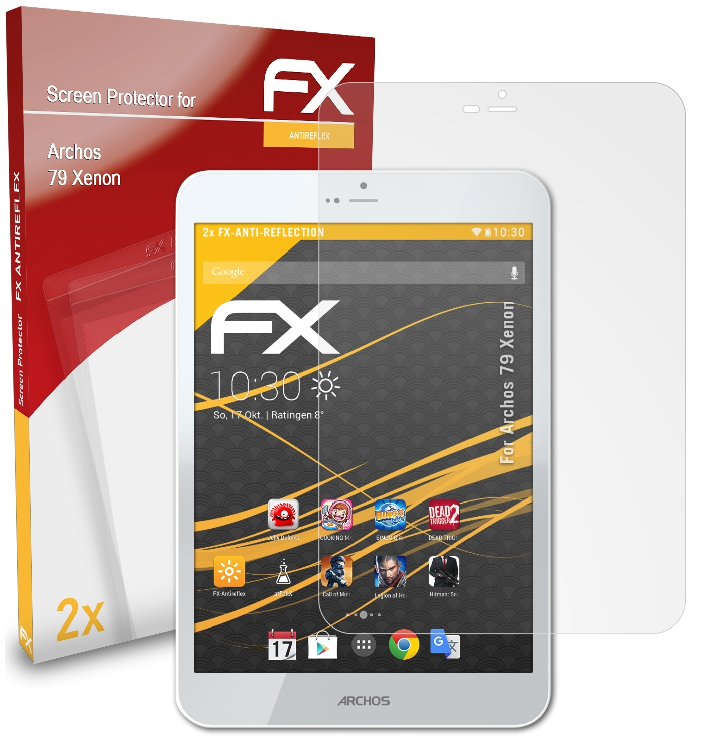 Archos FX-Antireflex Displayschutz(für Xenon) 2x 79 ATFOLIX
