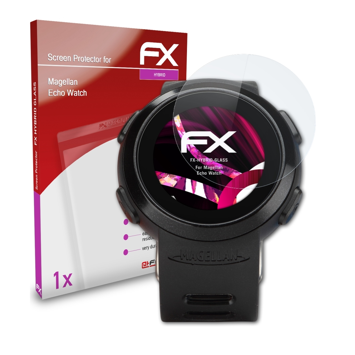 Magellan Watch) FX-Hybrid-Glass Echo Schutzglas(für ATFOLIX