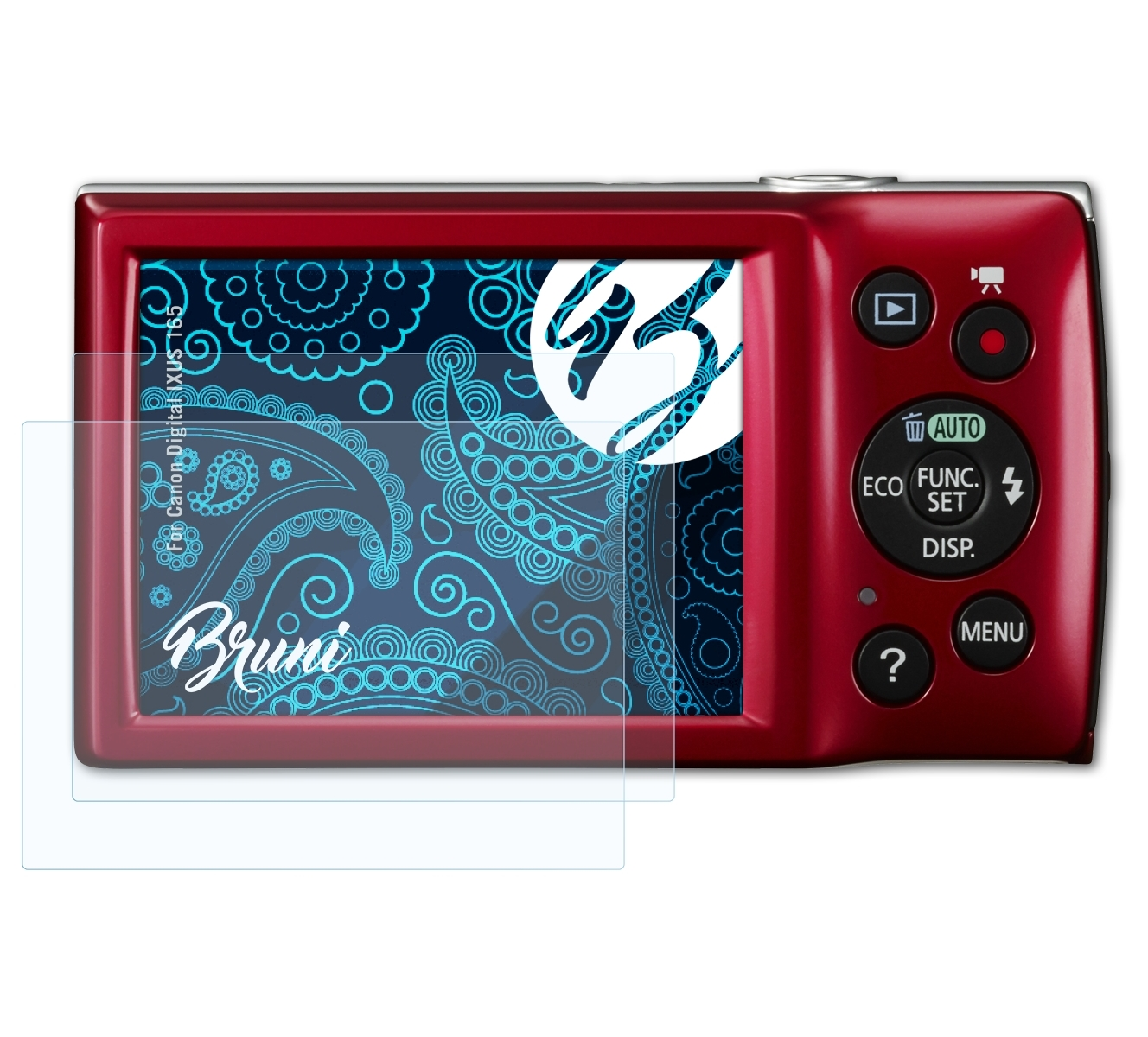 BRUNI 2x Basics-Clear Schutzfolie(für IXUS Digital 165) Canon