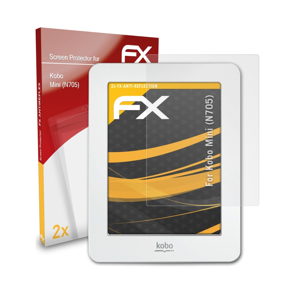ATFOLIX FX-Antireflex 2x Mini (N705)) Kobo Displayschutz(für