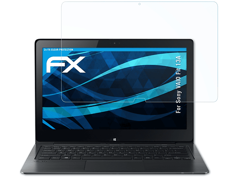 ATFOLIX 2x FX-Clear VAIO 13A) Displayschutz(für Fit Sony