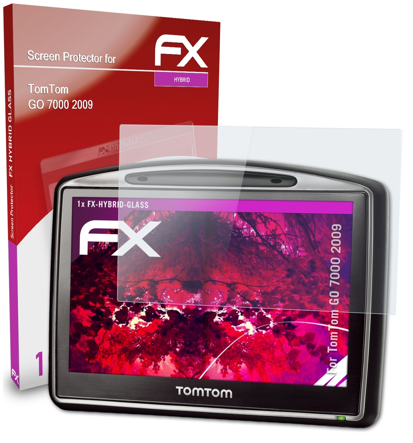 FX-Hybrid-Glass 7000 ATFOLIX GO TomTom Schutzglas(für (2009))