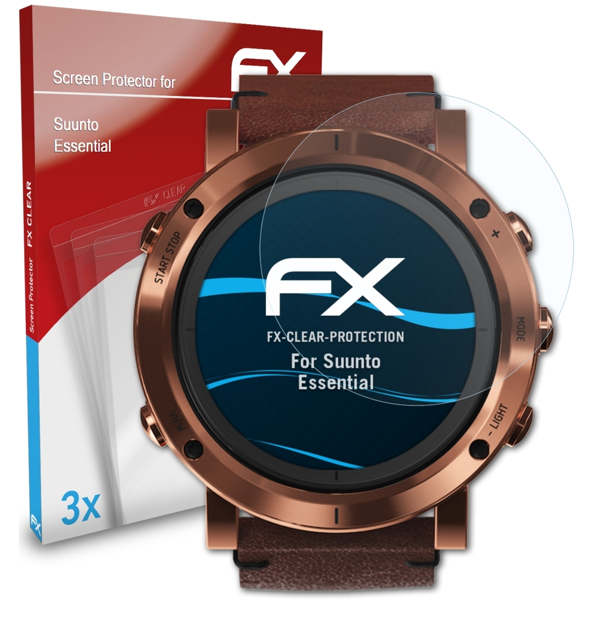 ATFOLIX 3x Suunto Essential) Displayschutz(für FX-Clear