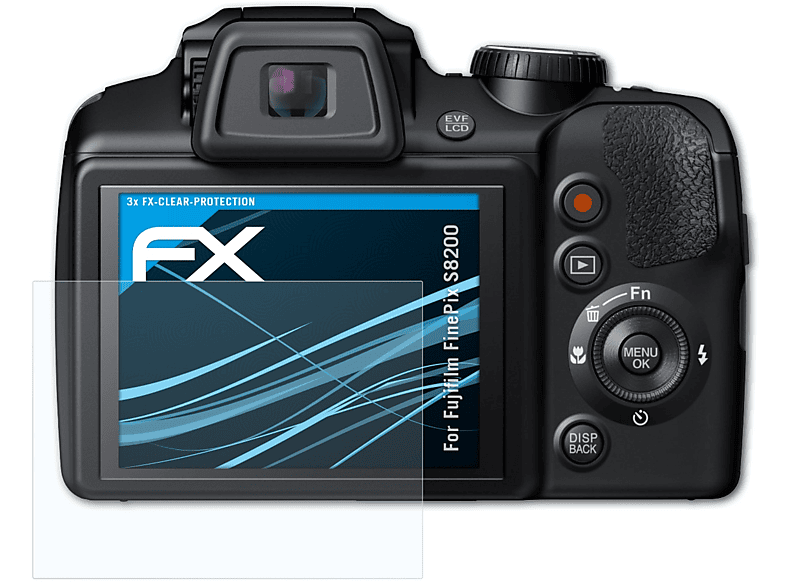 ATFOLIX 3x FX-Clear Displayschutz(für Fujifilm FinePix S8200)