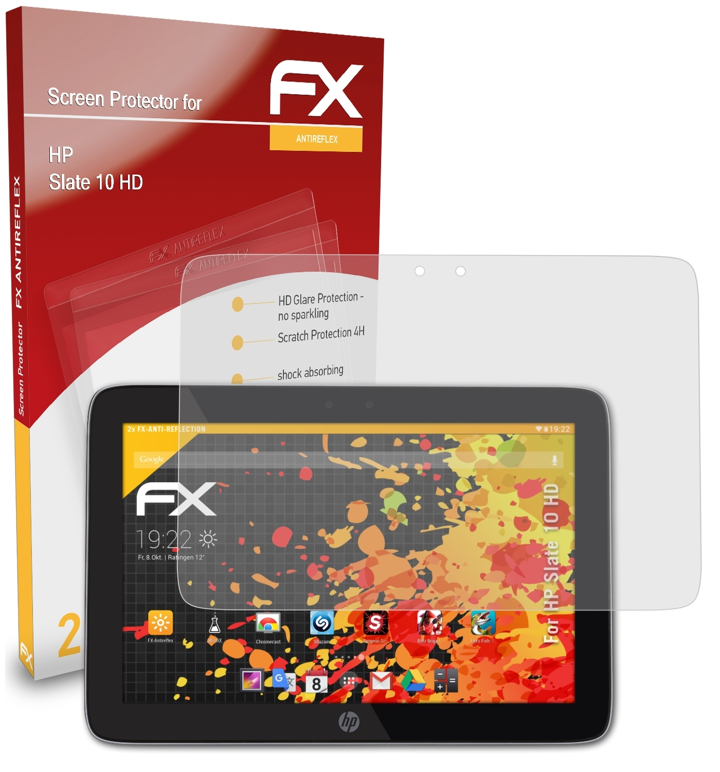 Displayschutz(für 2x FX-Antireflex Slate ATFOLIX HD) 10 HP