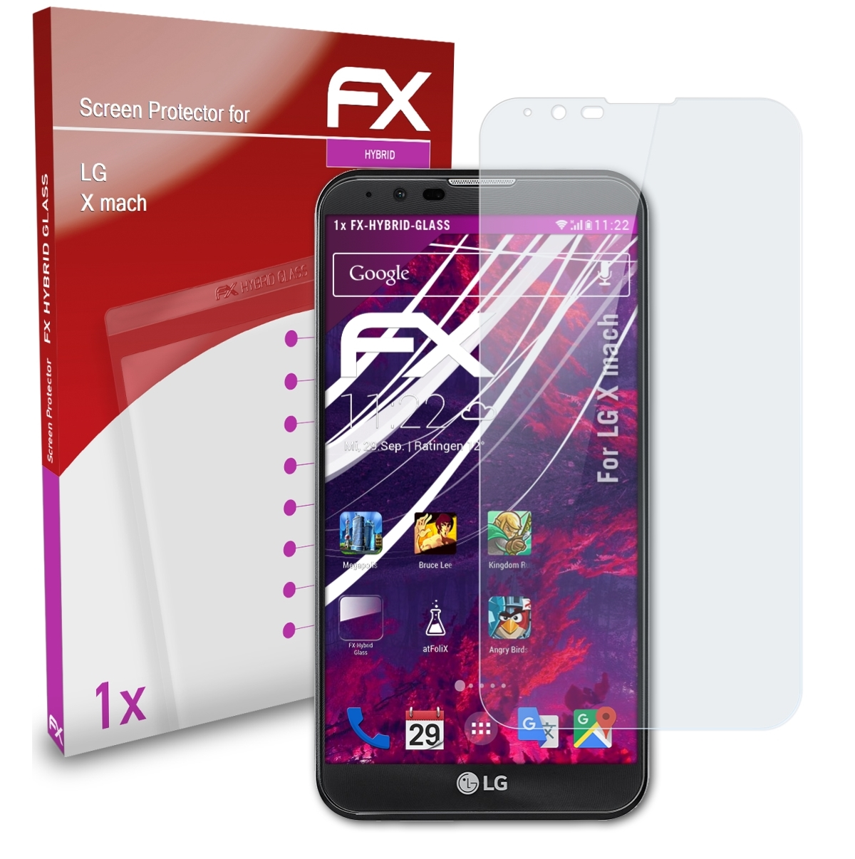 X FX-Hybrid-Glass ATFOLIX mach) LG Schutzglas(für