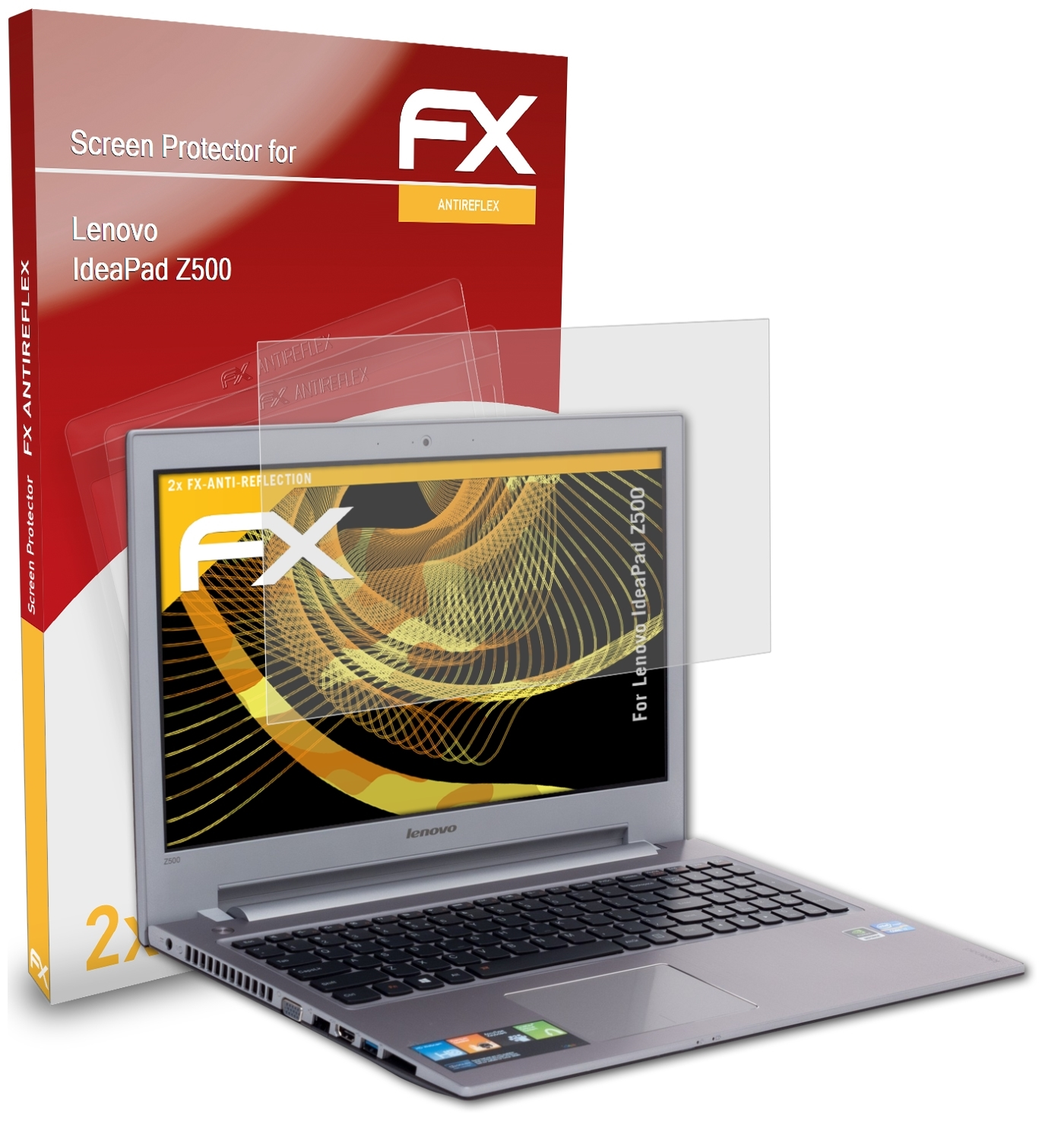 Lenovo 2x Displayschutz(für ATFOLIX IdeaPad Z500) FX-Antireflex