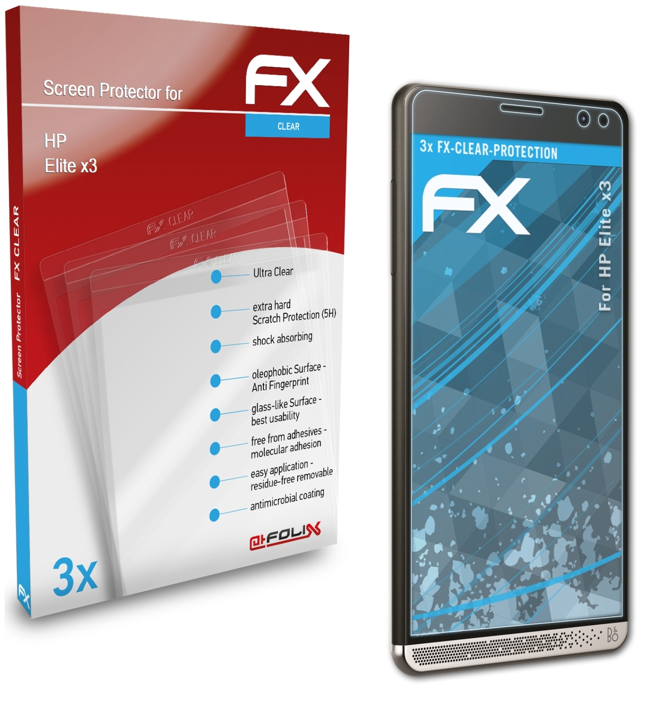 FX-Clear 3x ATFOLIX Elite Displayschutz(für x3) HP