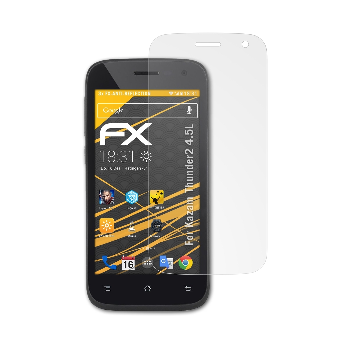 FX-Antireflex ATFOLIX Kazam 3x Displayschutz(für Thunder2 4.5L)