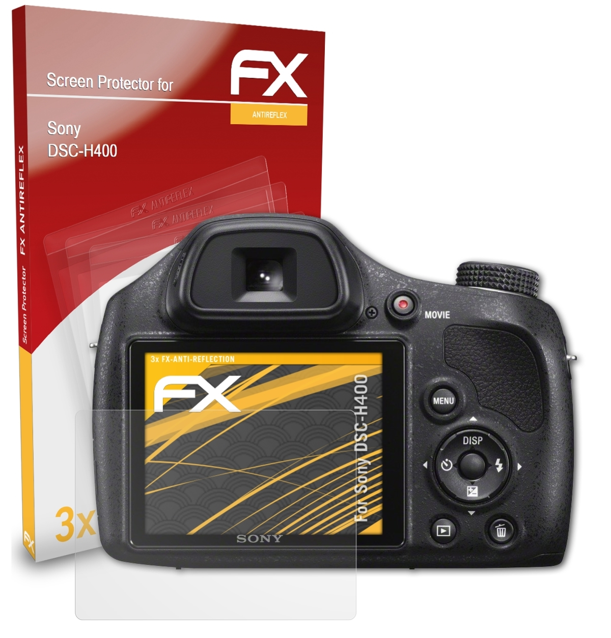 FX-Antireflex ATFOLIX Displayschutz(für 3x DSC-H400) Sony