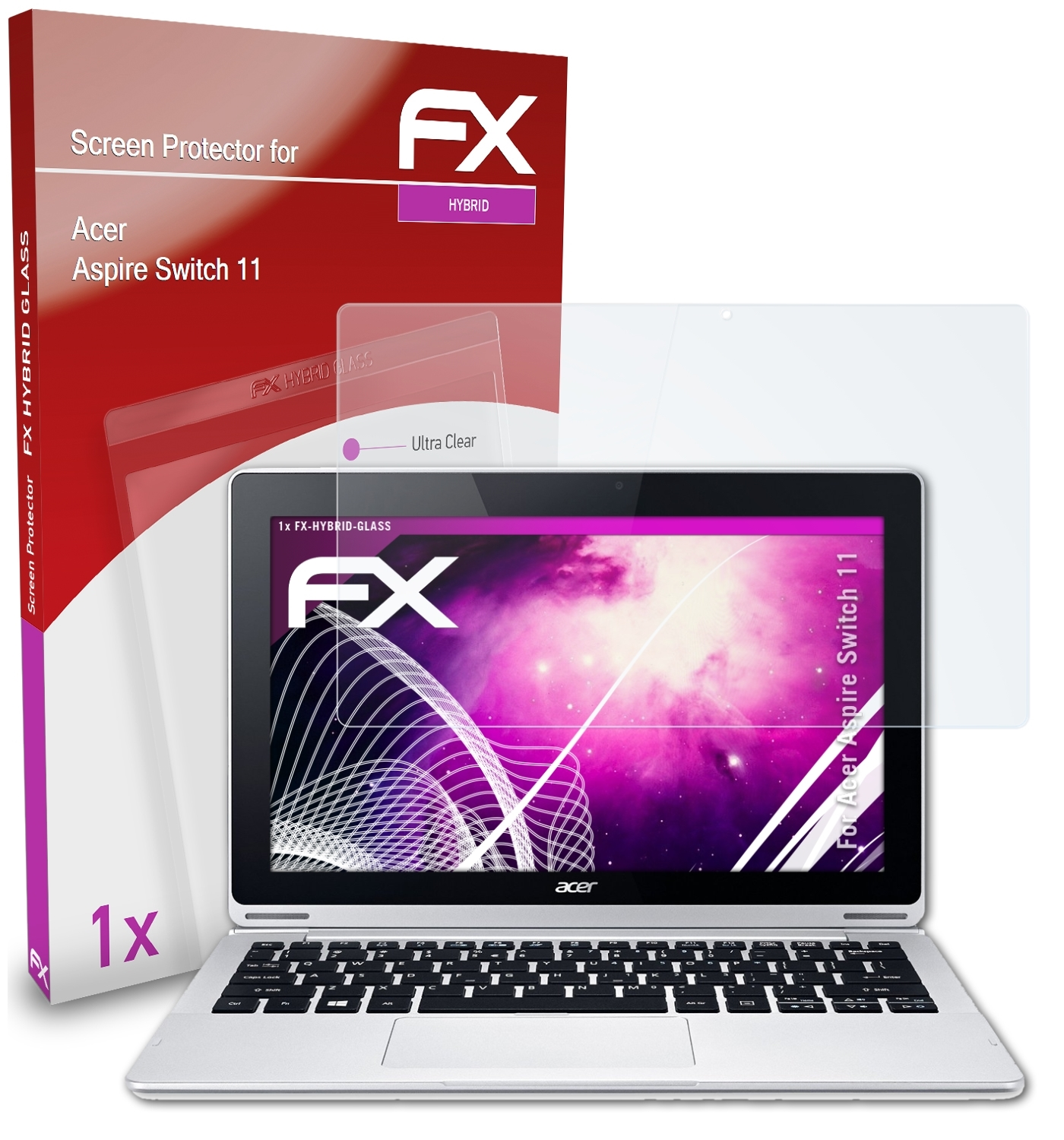 Switch Acer FX-Hybrid-Glass 11) ATFOLIX Aspire Schutzglas(für